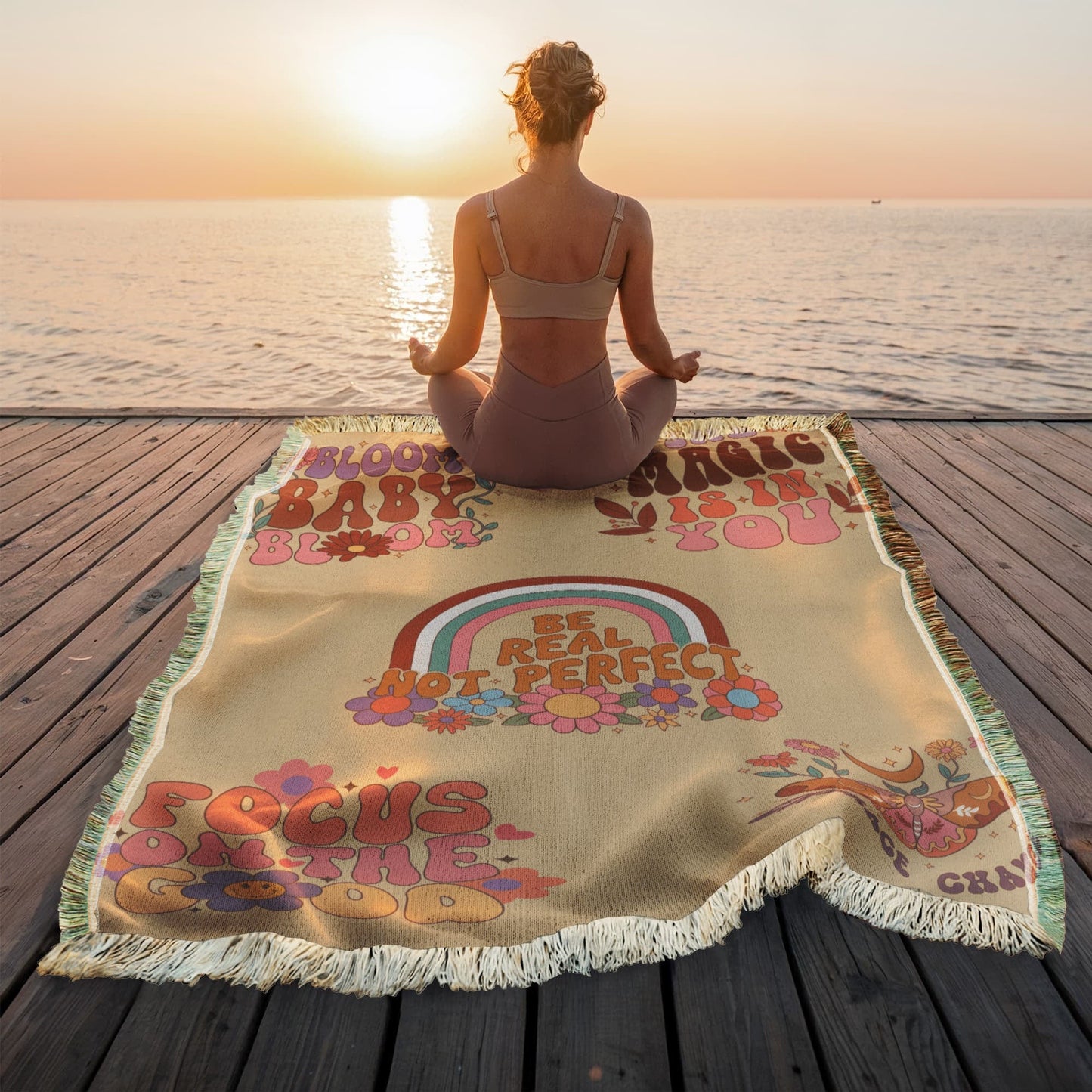 Daily Reminder Blanket, Printed Woven Blanket