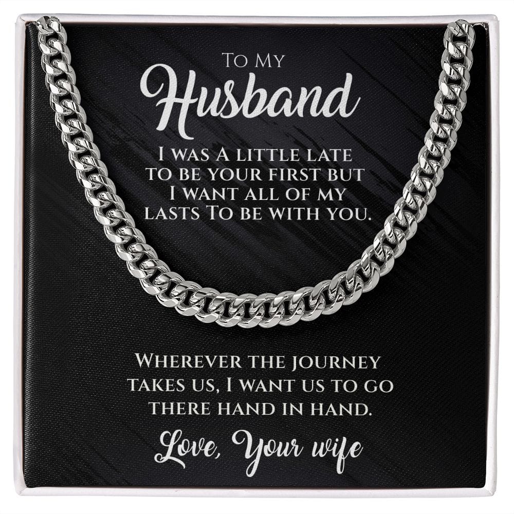 Hand In Hand-To My Husband Necklace