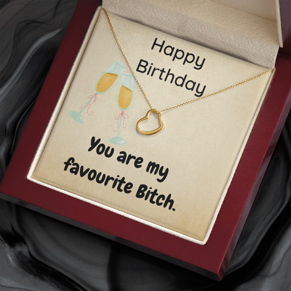 Funny Birthday Necklace For Her