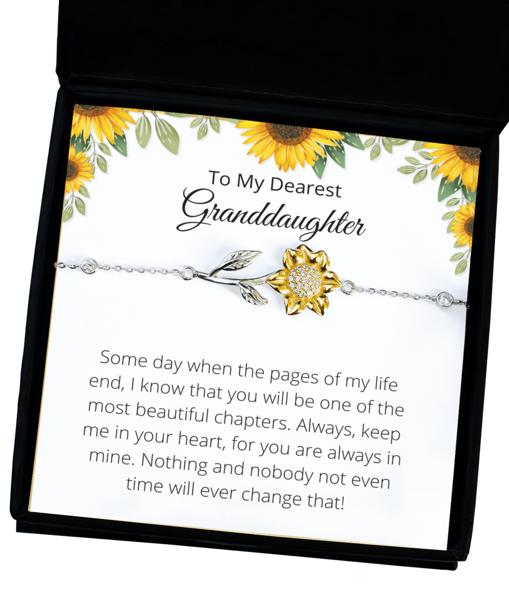 To My Granddaughter- Sunflower Bracelet
