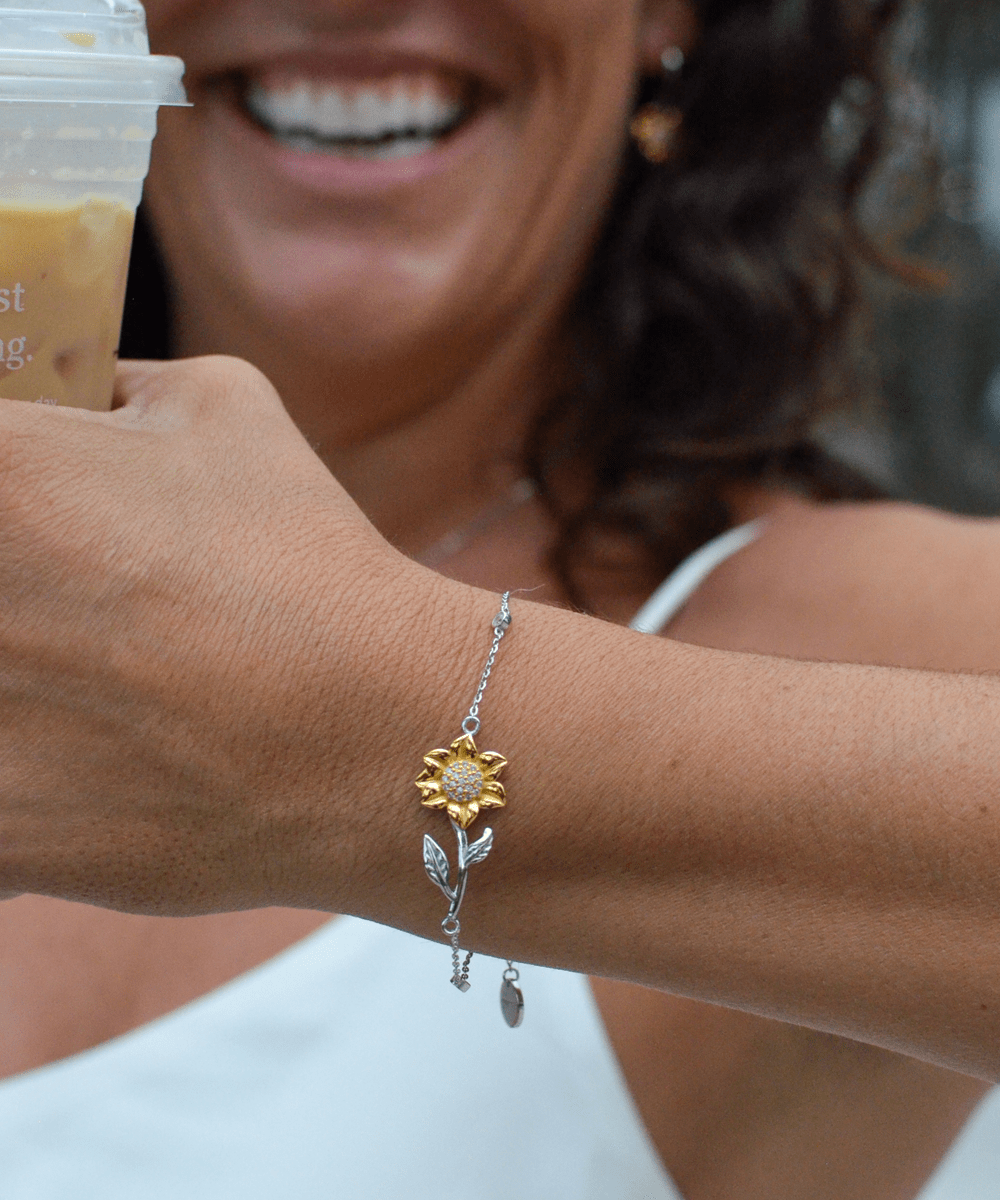 To My Granddaughter- Sunflower Bracelet