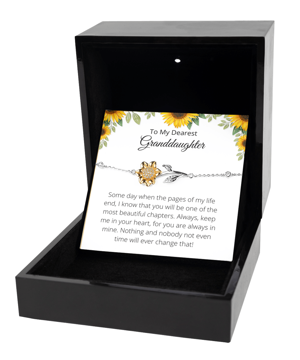 To My Granddaughter- Sunflower Bracelet