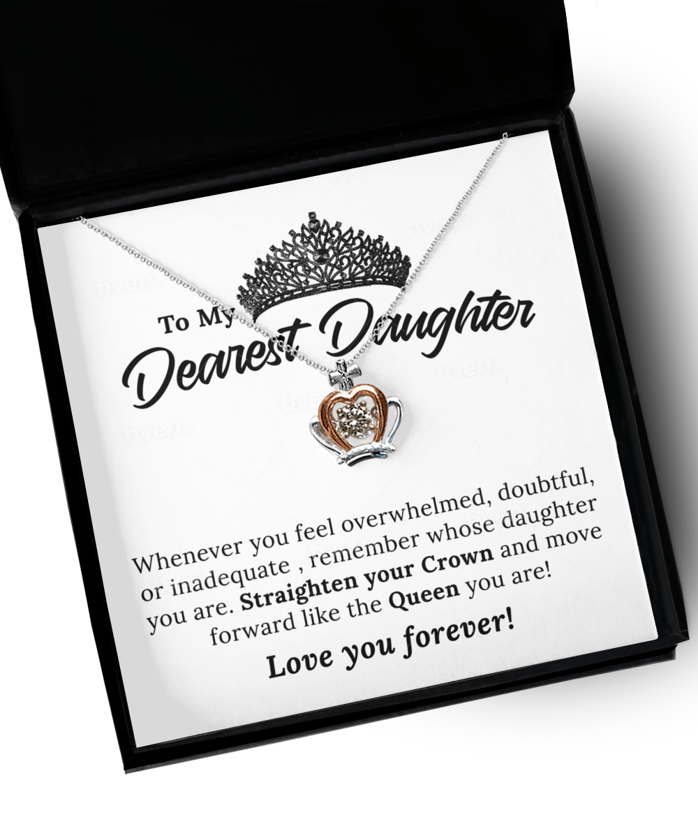 To My Daughter-Crown Necklace