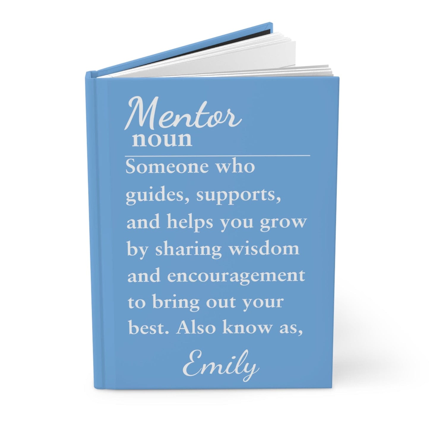 Personalized Mentor Hardcover Journal - Inspirational Gift for Coaches and Friends