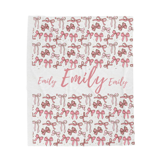 Personalized Blanket For Girls, Custom Baby Blanket