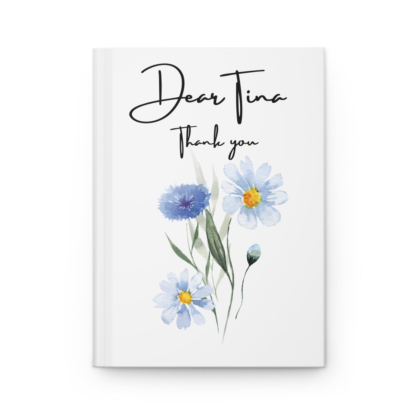 Custom Floral Hardcover Journal - Personalize with Your Name