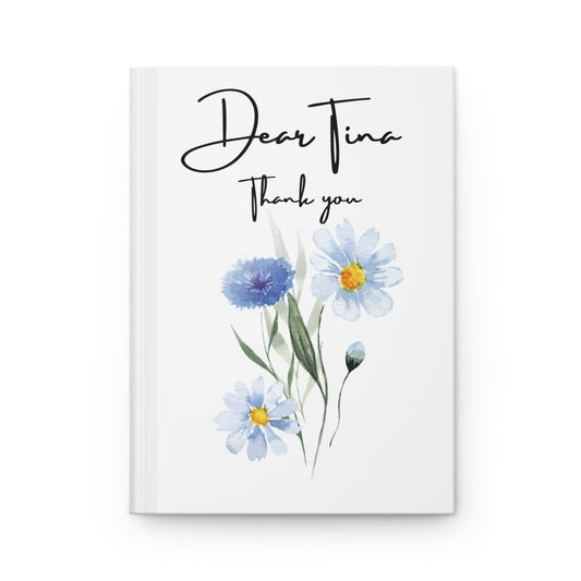 Custom Floral Hardcover Journal - Personalize with Your Name