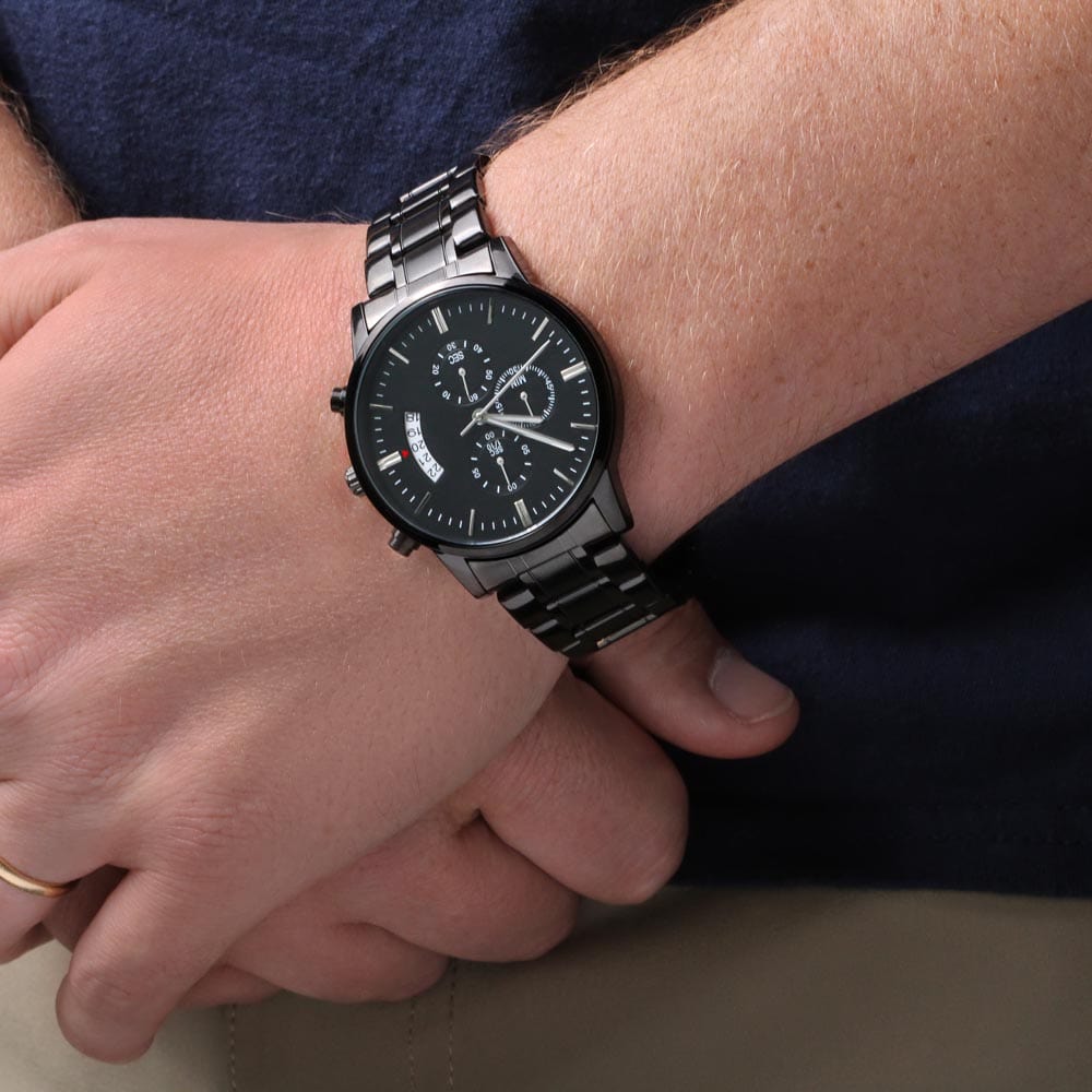 Husband Valentine Gift, Engraved Watch For Men, Husband Anniversary Present