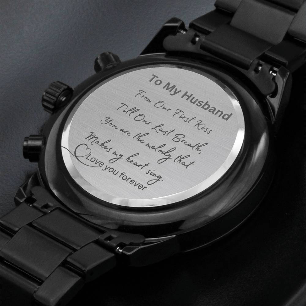 Husband Valentine Gift, Engraved Watch For Men, Husband Anniversary Present