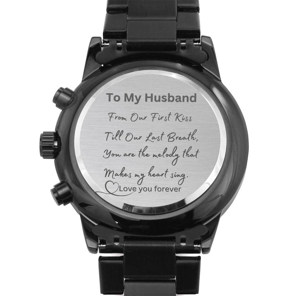 Husband Valentine Gift, Engraved Watch For Men, Husband Anniversary Present