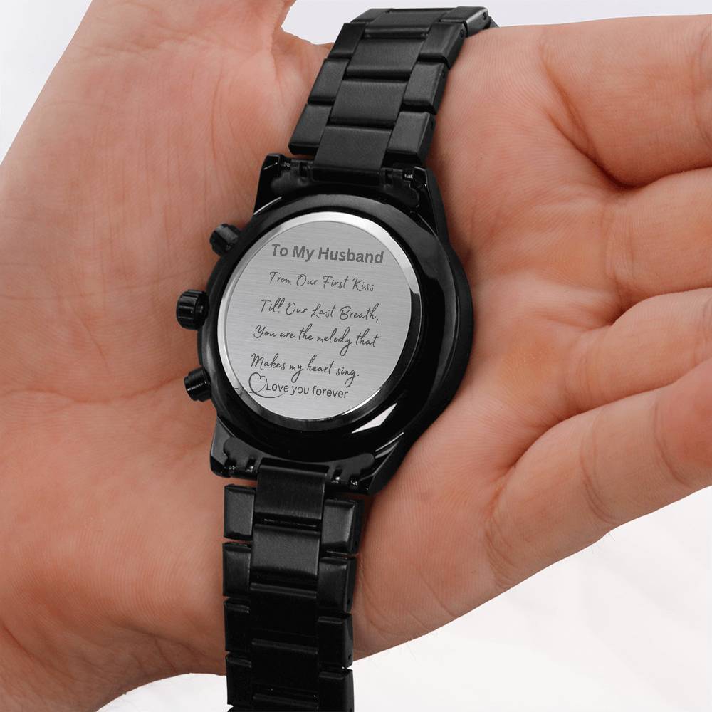 Husband Valentine Gift, Engraved Watch For Men, Husband Anniversary Present