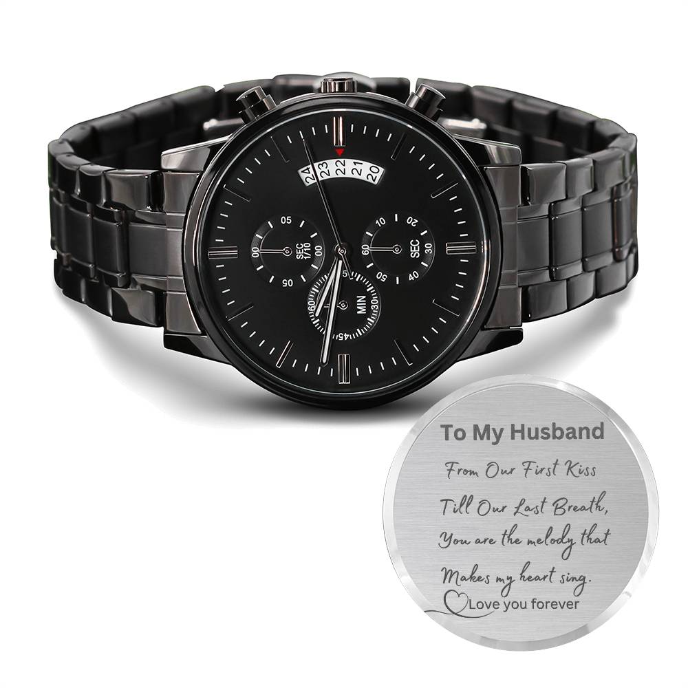 Husband Valentine Gift, Engraved Watch For Men, Husband Anniversary Present