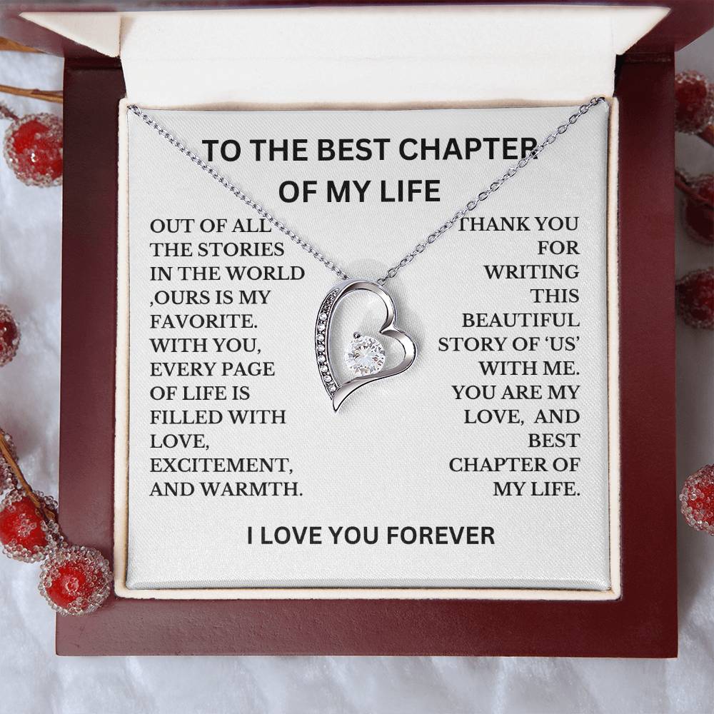 To The Best Chapter Of My Life Necklace, A perfect Gift For Wife, Girlfriend