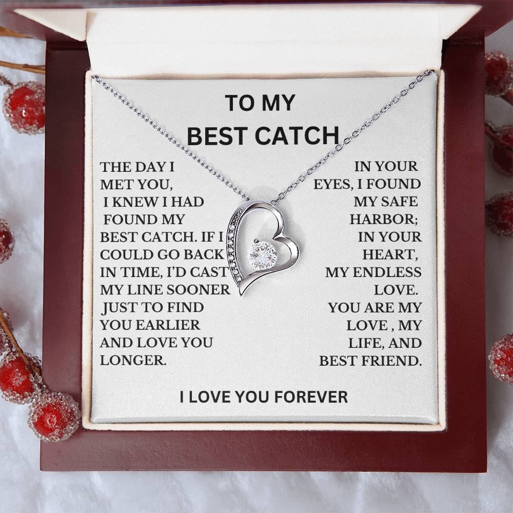 To My Best Catch Necklace, A Perfect Gift For Wife, Girlfriend