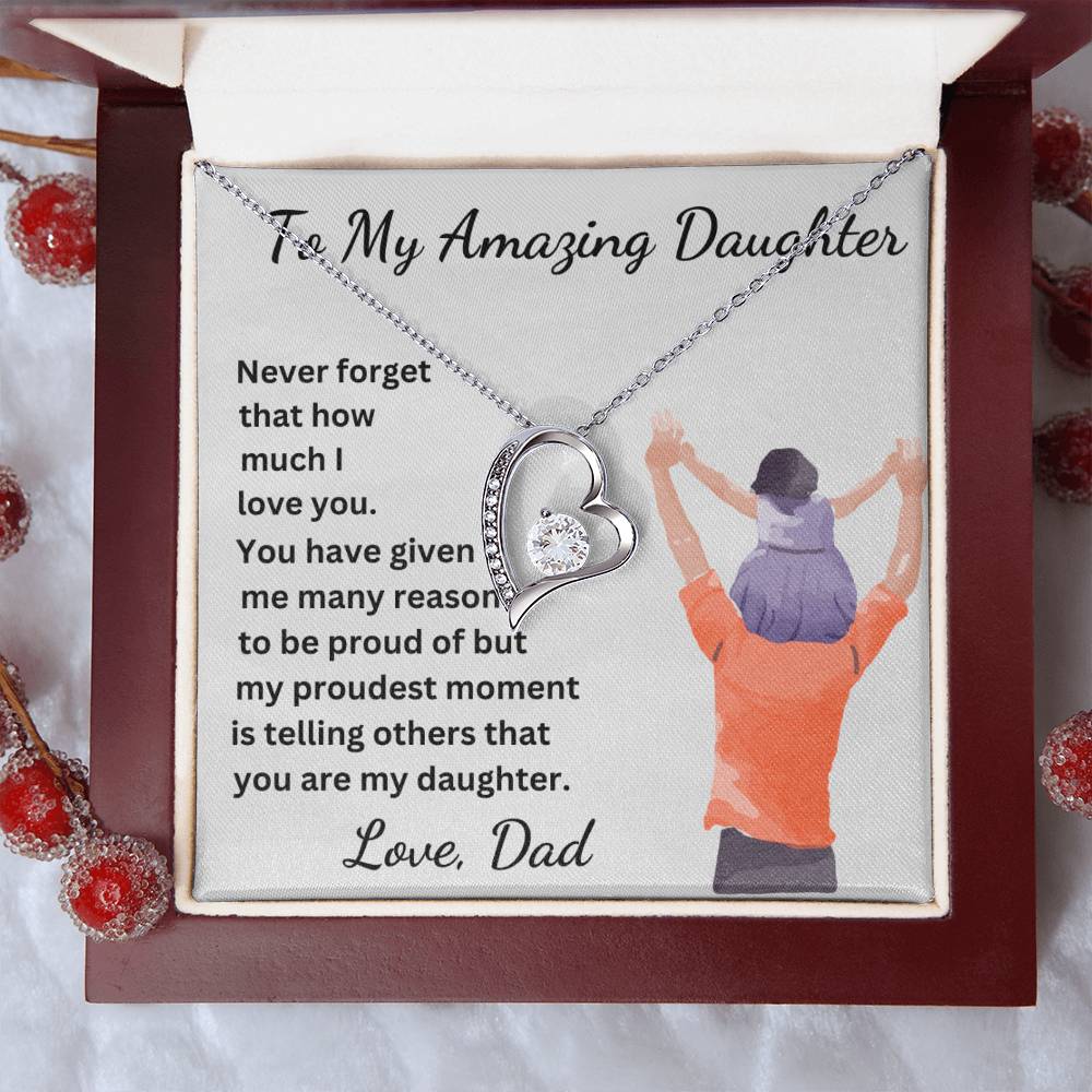 My Proudest Moment Daughter Necklace
