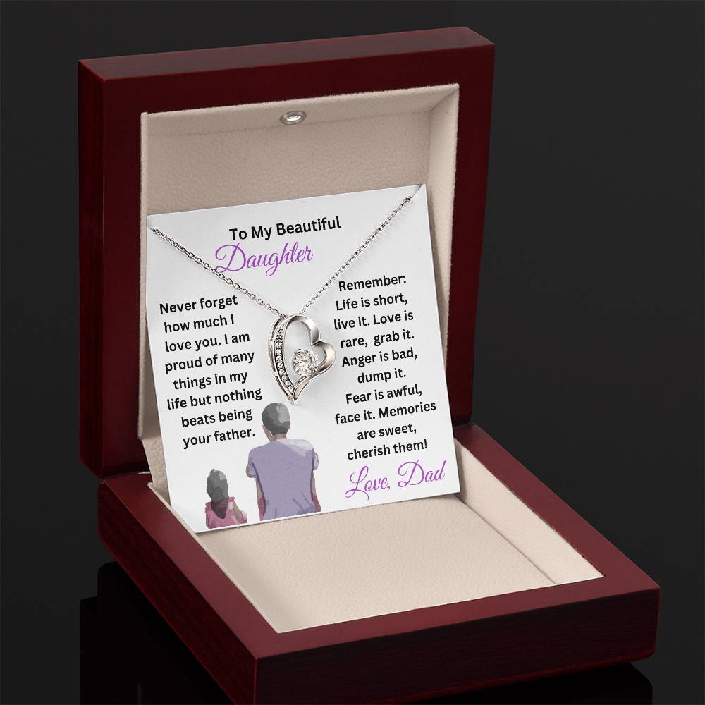 Customizable Daughter Necklace Gift From Dad