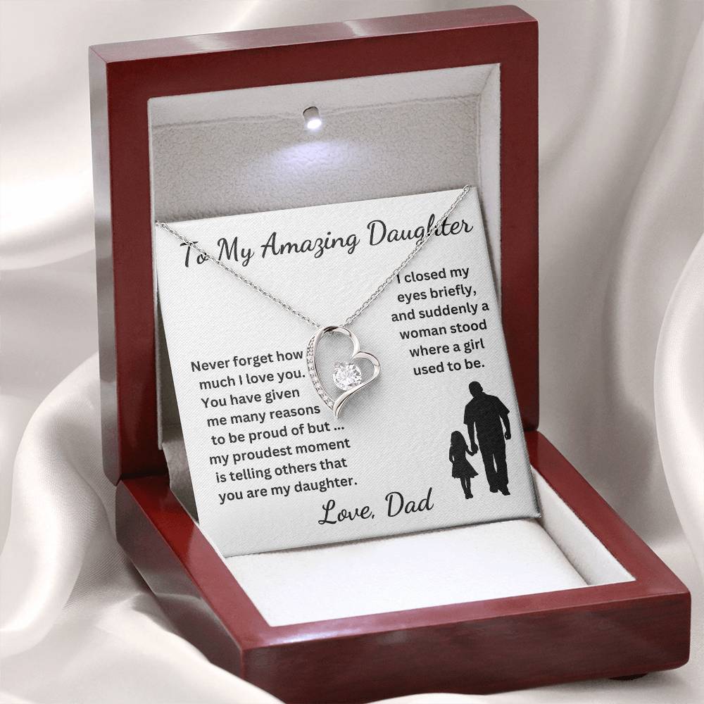 Proud Dad, Daughter Necklace