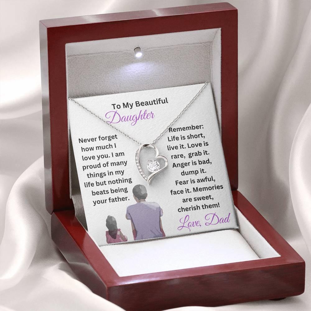 Customizable Daughter Necklace Gift From Dad