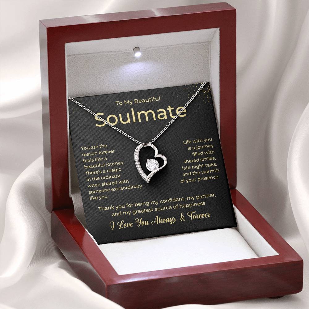 To My Soulmate Forever Love Necklace