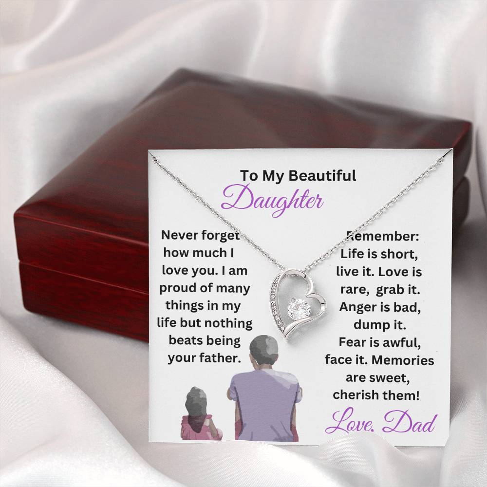 Customizable Daughter Necklace Gift From Dad