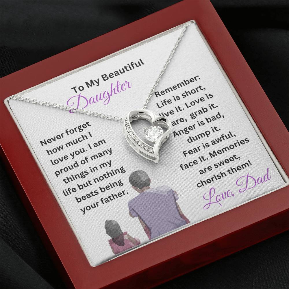 Customizable Daughter Necklace Gift From Dad