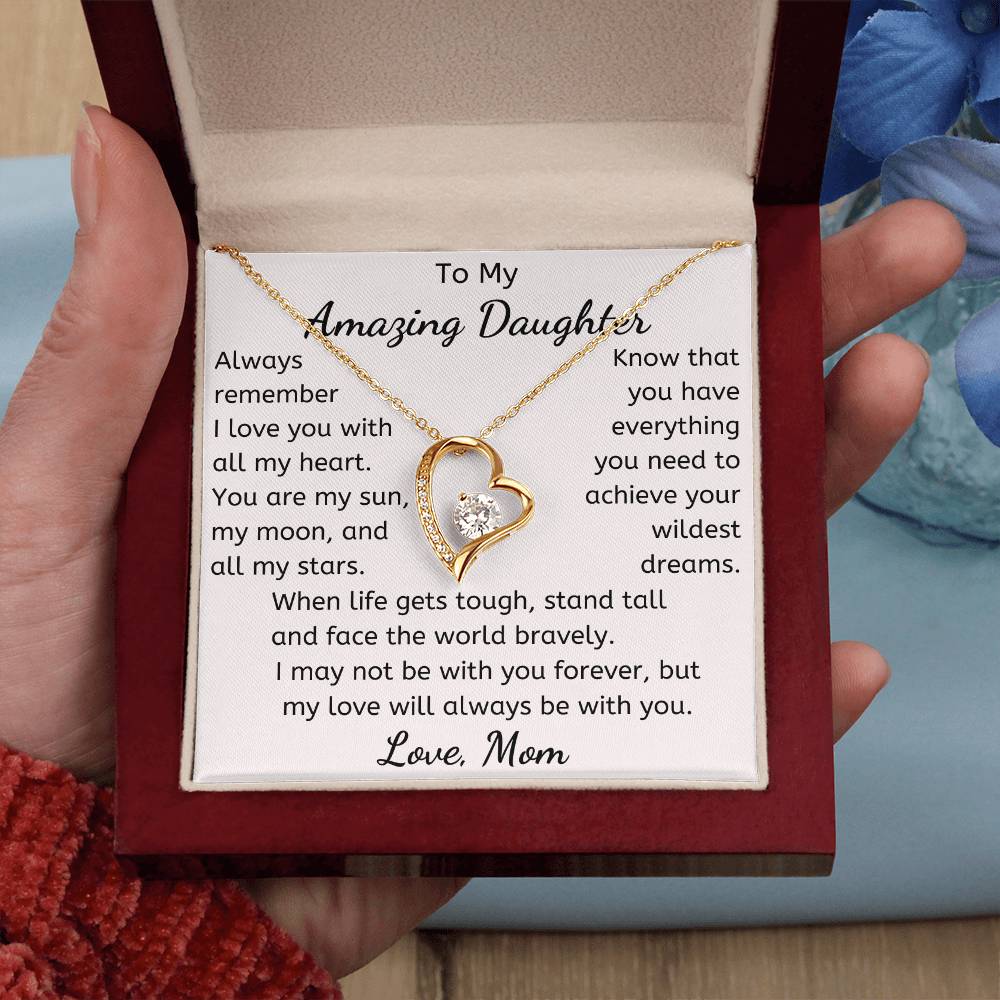 To My Amazing Daughter Necklace