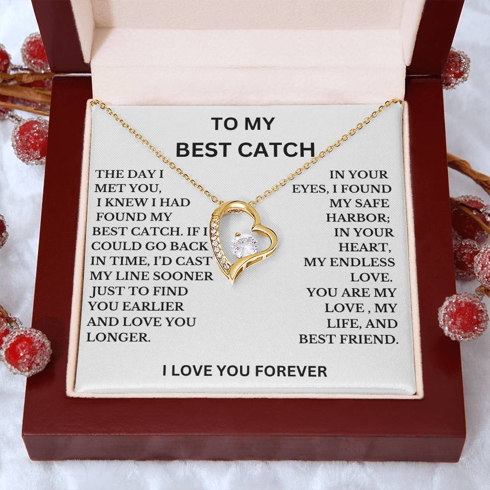 To My Best Catch Necklace, A Perfect Gift For Wife, Girlfriend