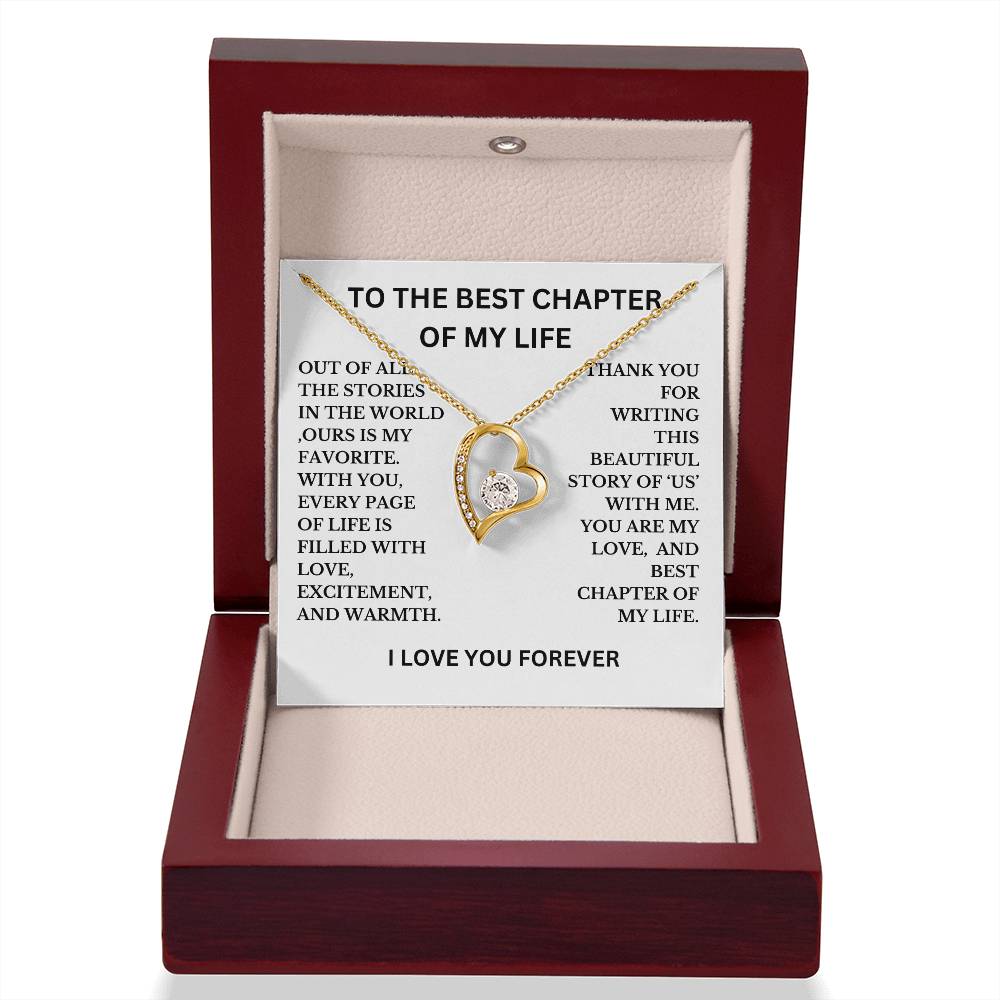 To The Best Chapter Of My Life Necklace, A perfect Gift For Wife, Girlfriend