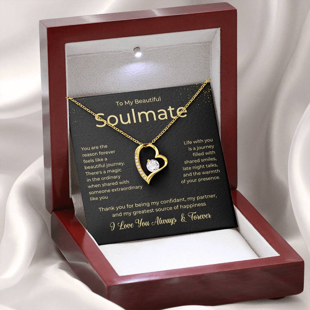 To My Soulmate Forever Love Necklace