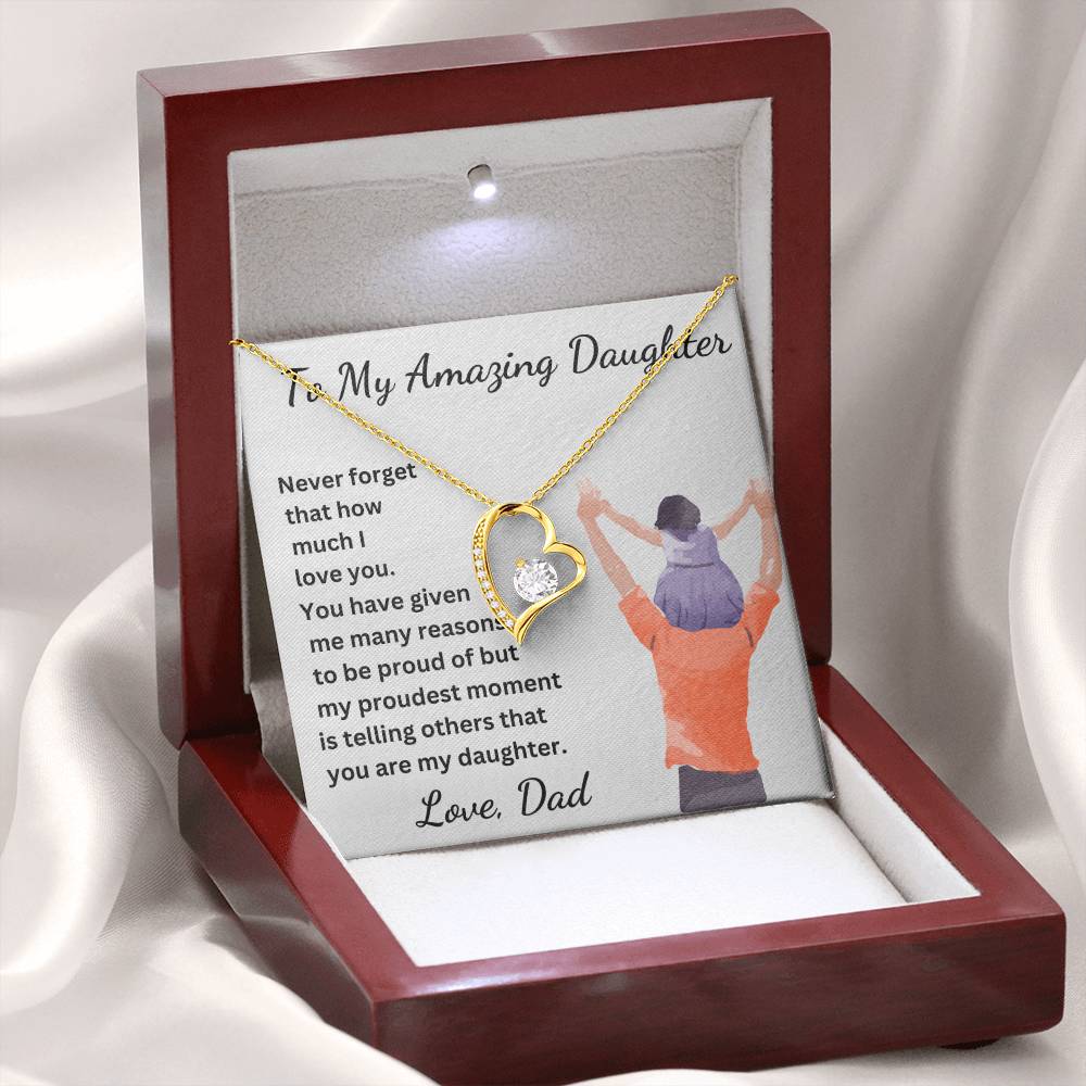 My Proudest Moment Daughter Necklace