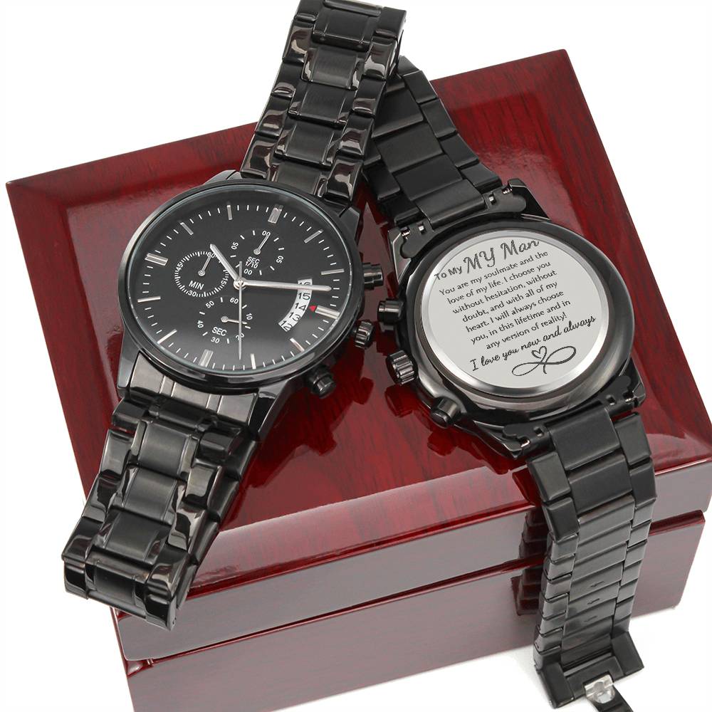 Customized  Engraved Watch for Men