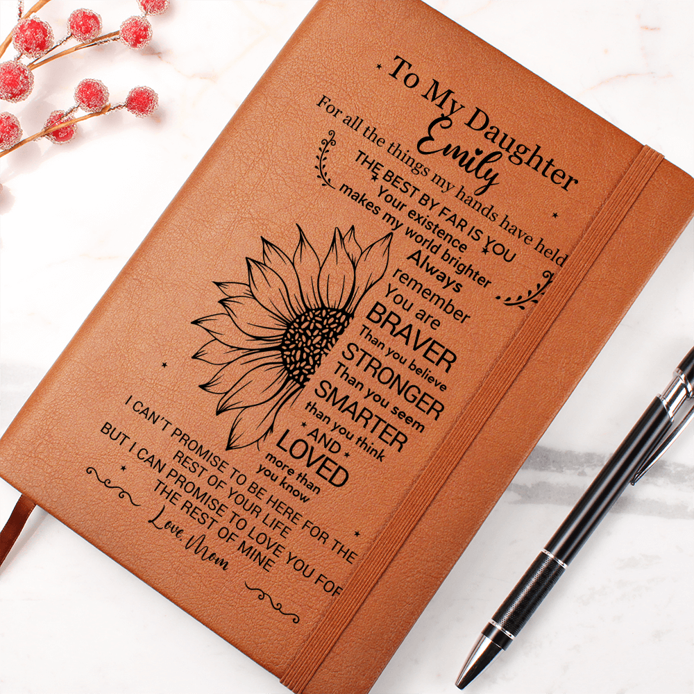 Daughter Journal Gift, Personalized Notebook For Daughter