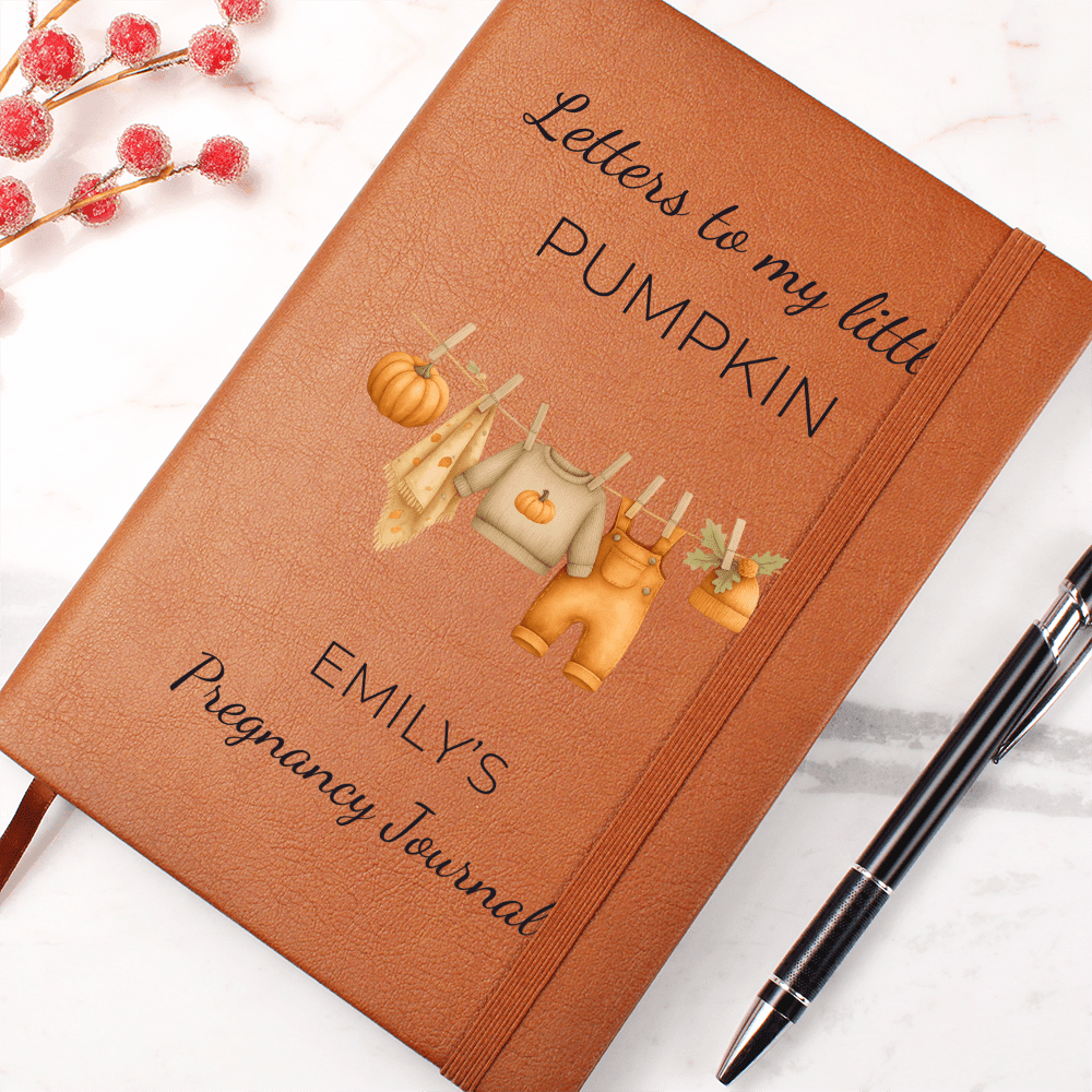 Custom Pregnancy Journal, Letters To My Little Pumpkin