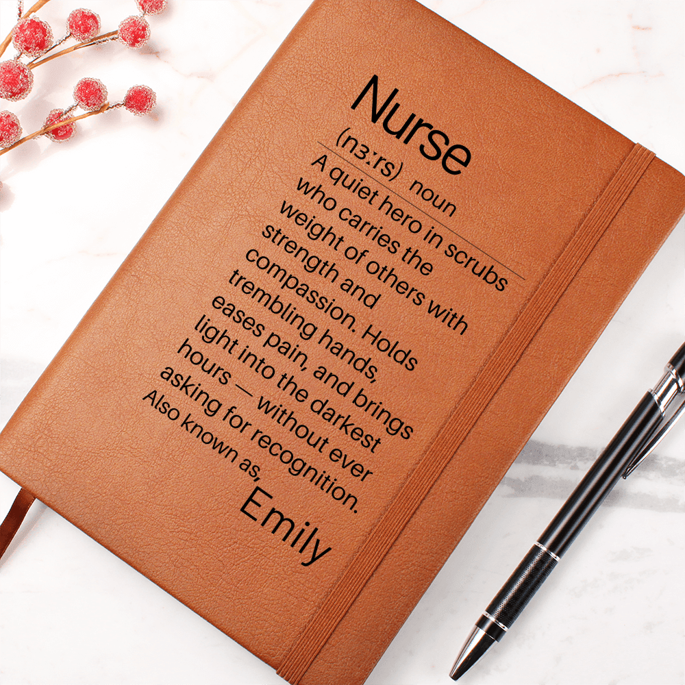 Nurse Custom Journal Gift, Nurse Definition Journal,