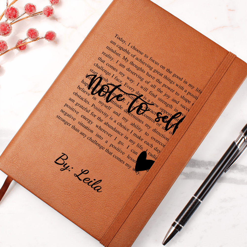 Note To Self Journal, Custom Journal