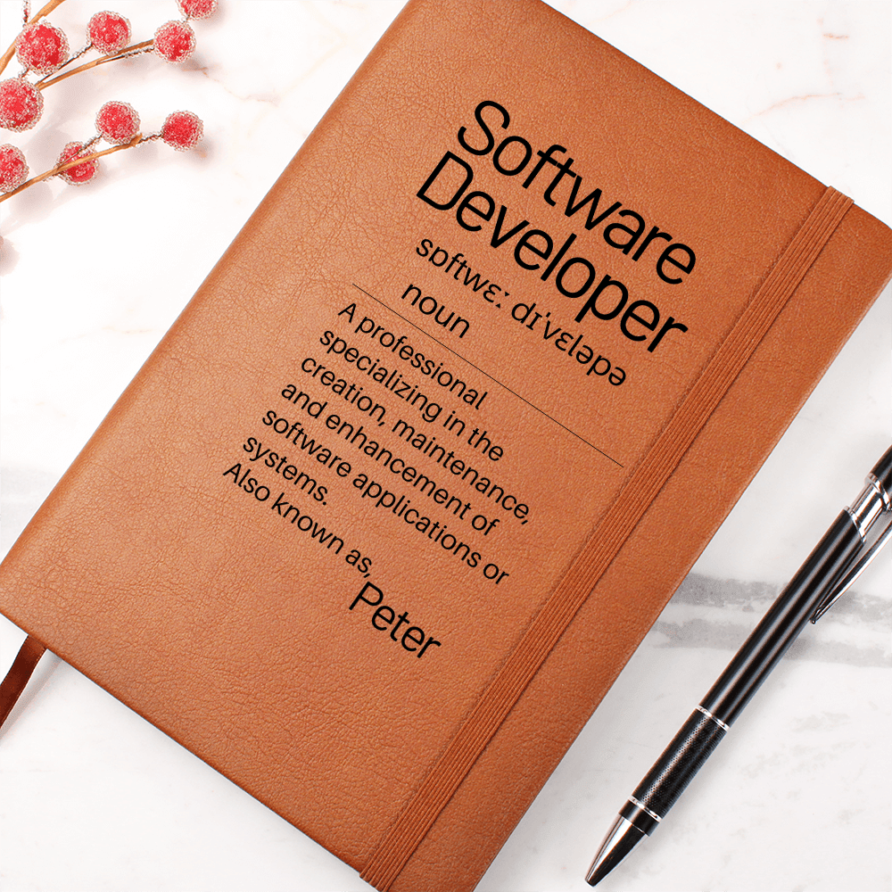 Software Developer Gift, Custom Journal For Friend
