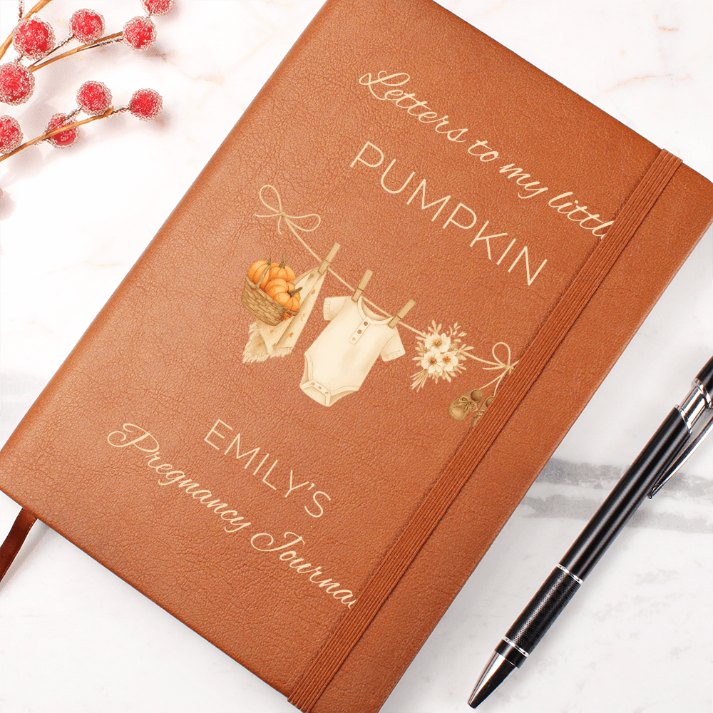 Custom Pregnancy Journal-Little Pumpkin