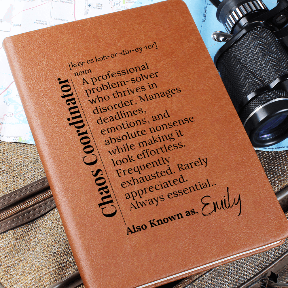 Chaos Coordinator Journal, Funny Gift For Boss Coworker Friend