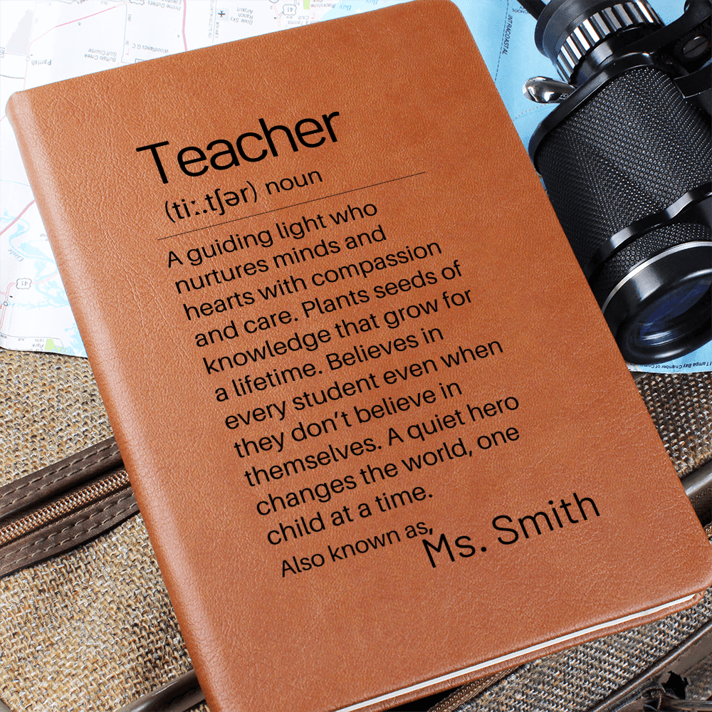 Teacher Appreciation Gift, Custom Journal For Teacher