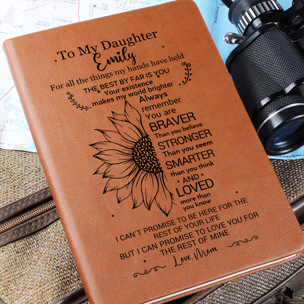 Personalized Daughter Journal, Gift From Mom