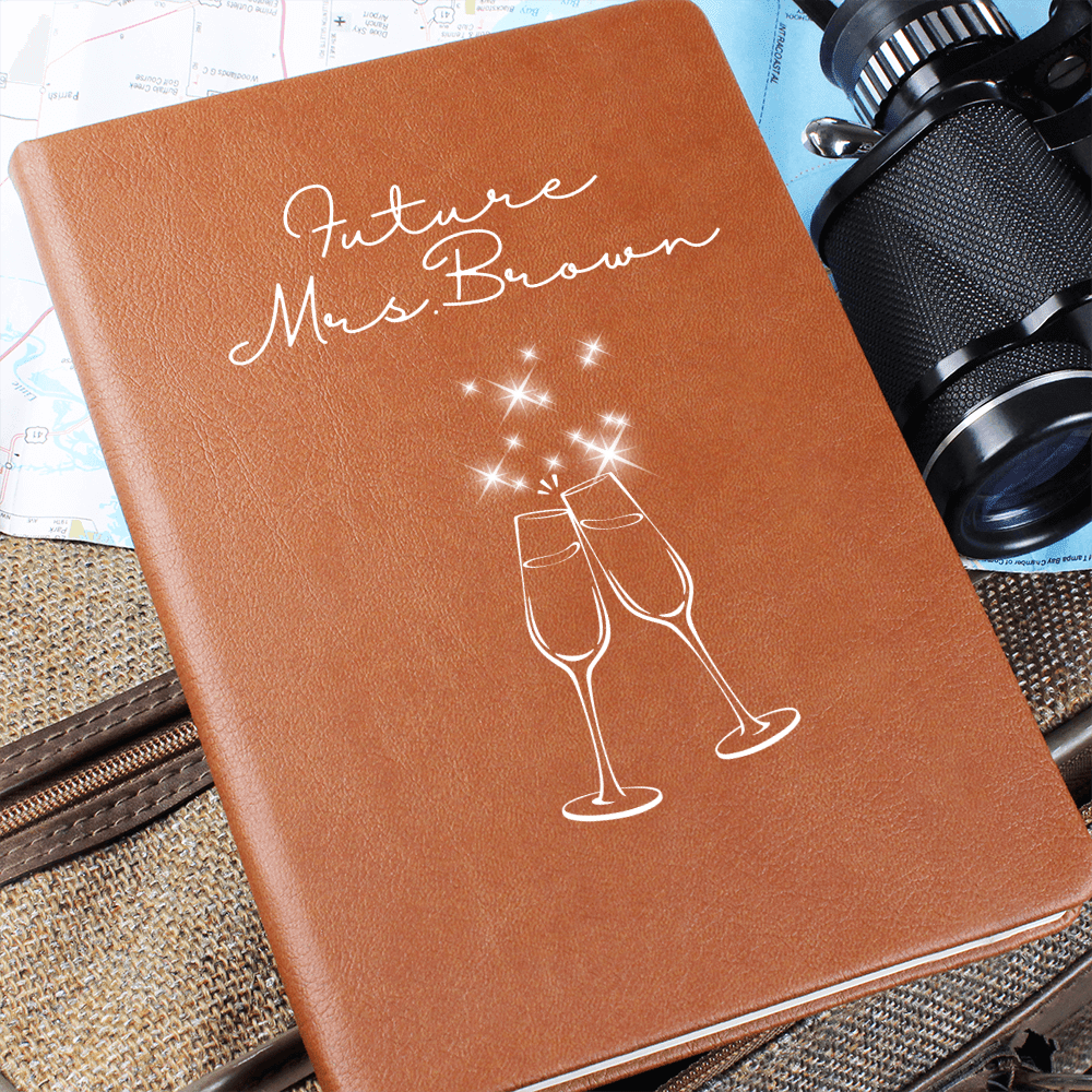 Custom Journal Wedding Planner, Engagement Gift For Friends