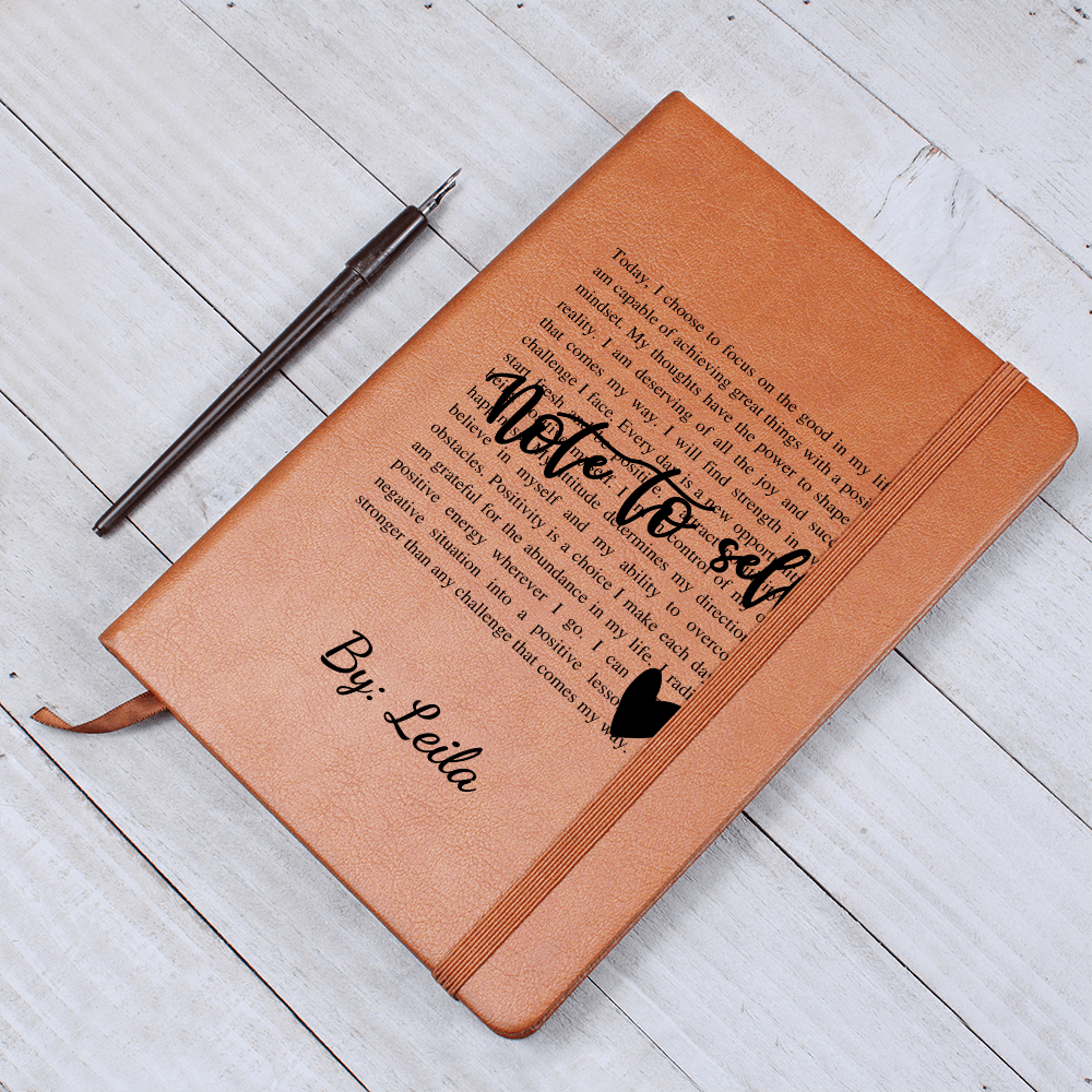 Note To Self Journal, Custom Journal