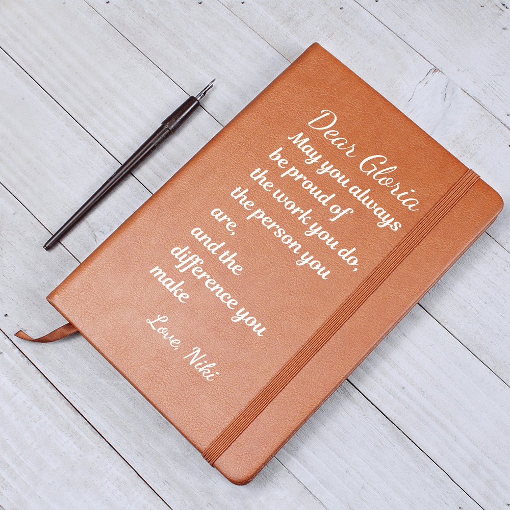 Custom Thank You Gift, Journal Gift, Gift for Collogue