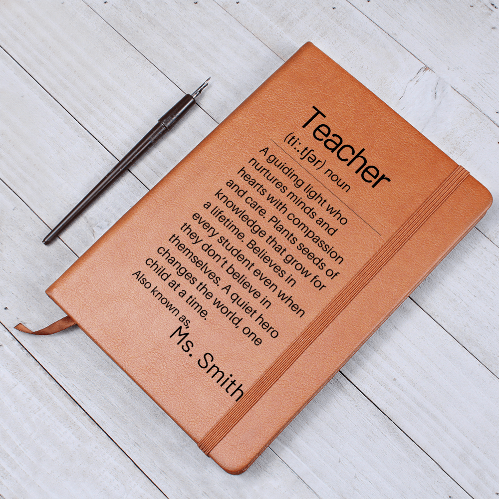 Teacher Appreciation Gift, Custom Journal For Teacher