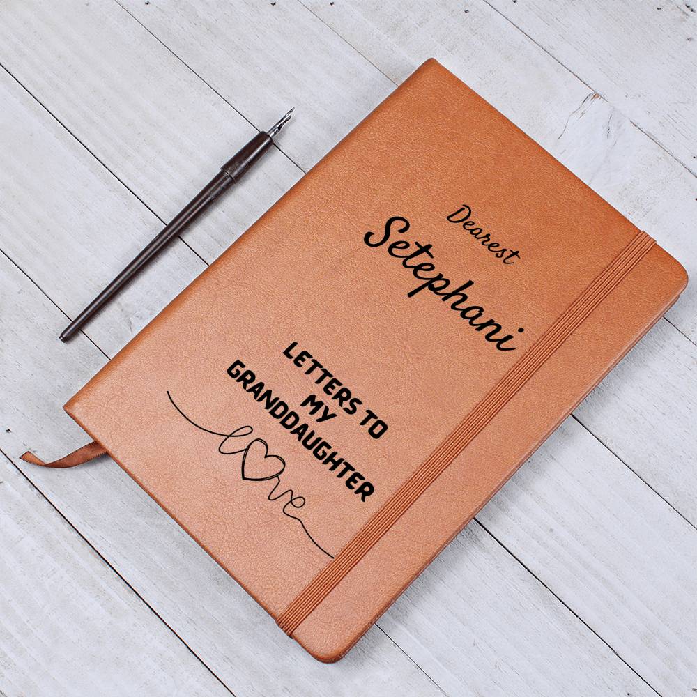Personalized Journal Letters to My Granddaughter, Customizable Gift Journal for Granddaughter