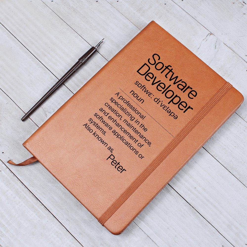 Software Developer Gift, Custom Journal For Friend