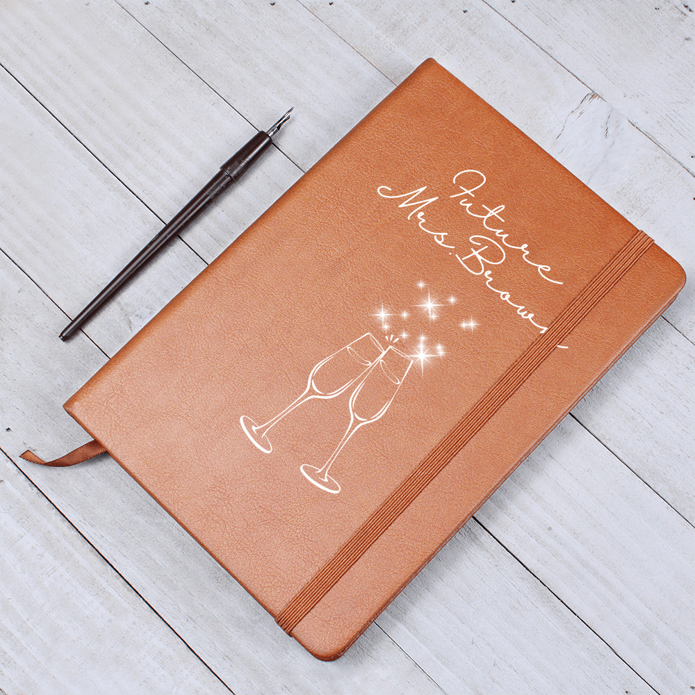 Custom Journal Wedding Planner, Engagement Gift For Friends