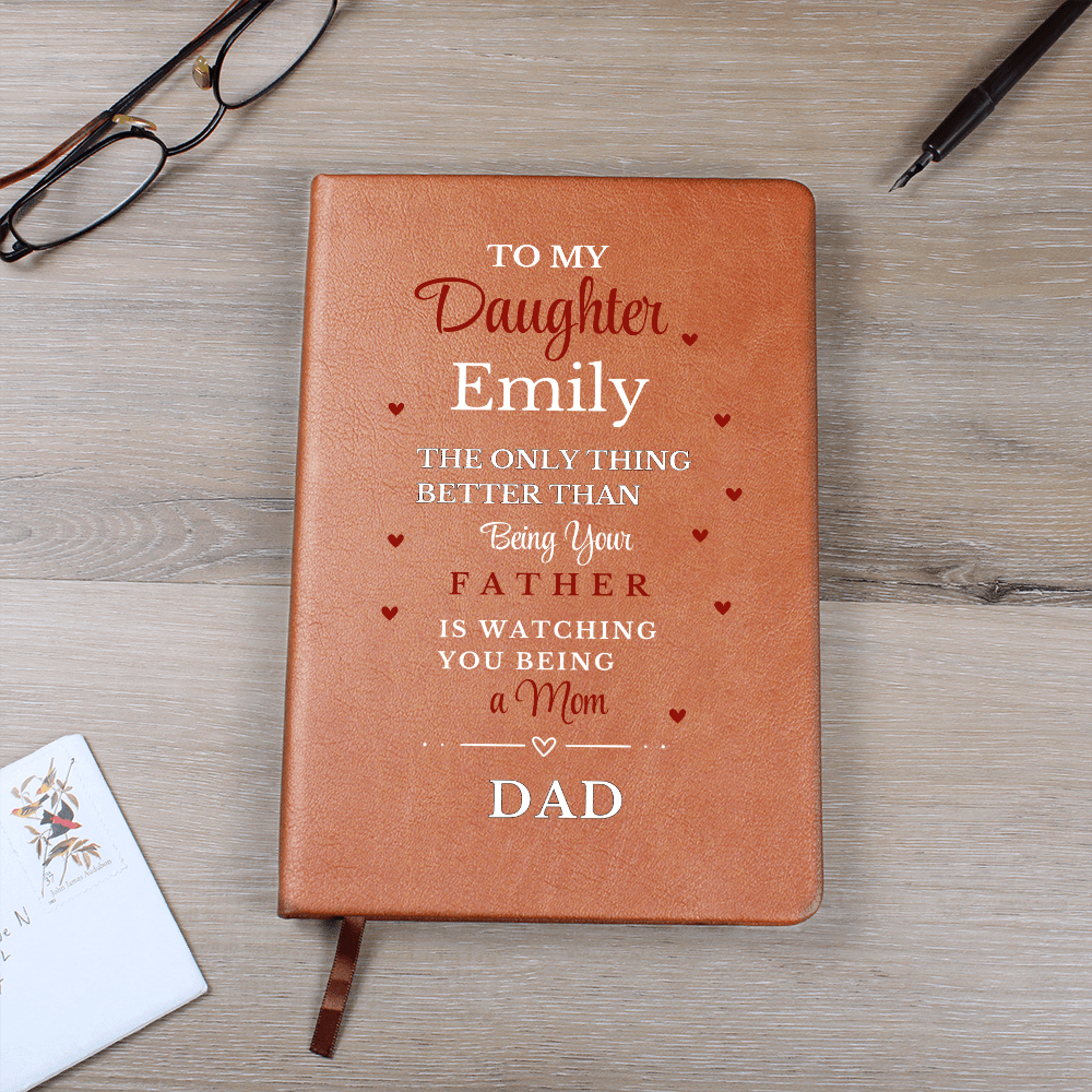 Custom Journal For Daughter, Journal Gift From Dad To Daughter