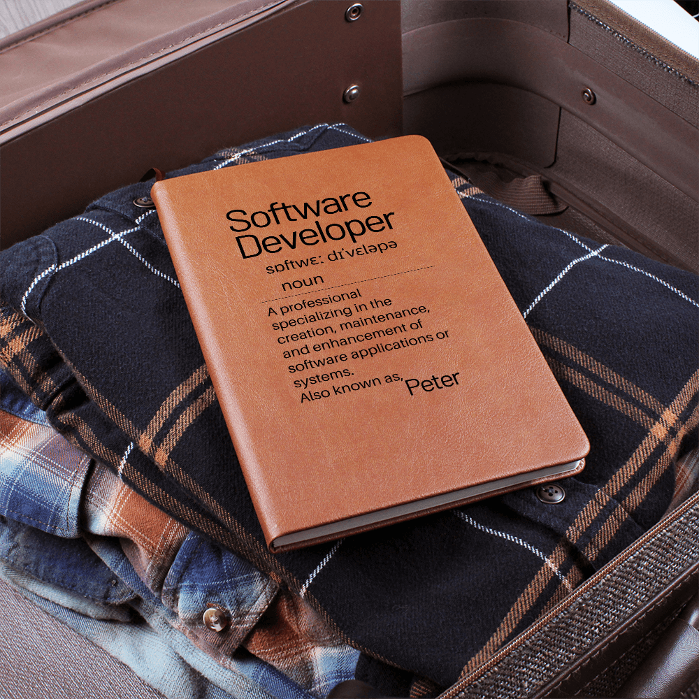 Software Developer Gift, Custom Journal For Friend