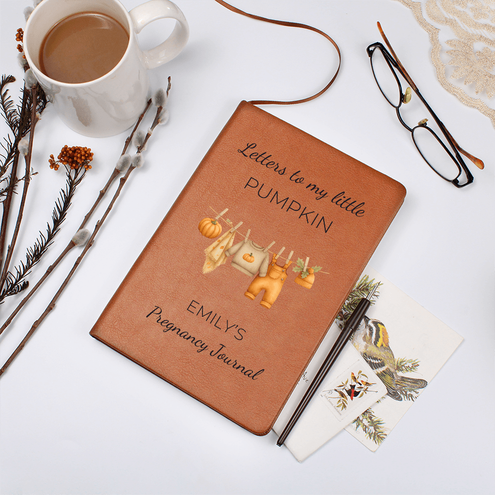 Custom Pregnancy Journal, Letters To My Little Pumpkin